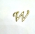 Letra Miniatura em Metal Dourada Luxo - 2 cm - loja online