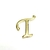 Letra Miniatura em Metal Dourada Luxo - 2 cm - comprar online