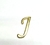 Letra Miniatura em Metal Dourada Luxo - 2 cm - Atacadão do Artesanato