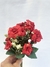 Buquê de Flores de Tecido Modelo Gardênia - Vermelho - Ref DY0002 - Atacadão do Artesanato