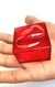 Caixa Acrílica Vermelha Dois Corações em Relevo 05x05x03 cm - comprar online
