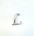Letra Miniatura em Metal Prata Luxo - 2 cm - loja online