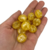 10 Contas de pedras craqueladas amarelas 20x14mm craqueladas