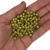 200 Bolas plásticas 6mm Dourada - Bola passante