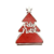 Porta guardanapo árvore de Natal Vermelha MDF à laser - 13 x 9 x 5 cm na internet