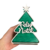 Porta guardanapo árvore de Natal Verde MDF à laser - 13 x 9 x 5 cm