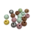 15 Bolas ou contas de madeira colorida 16 mm na internet