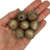 60 Bolas ou contas de madeira marrom claro 22mm - comprar online