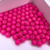 100 Bolas plásticas 8mm Pink Leitosa - Bola passante