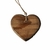 Pingente de Coração em pinus marrom artesanal - Ideal para decorações em geral - comprar online