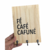 Porta chaves Fé Café Cafuné em pinus - 25 x 20 cm