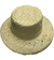 Chapéu de palha médio 13 x 5 cm - Festa junina na internet