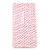 Canudo de papel para festas - Poá Branco e Pink - 24 unidades