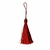 10 Pompons Tassel Vermelho com tulipa para decorações e artesanato 90mm