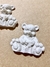 Ursinhos Sentados 2 peças em Resina nº2 - 4,5 cm - Atacadão do Artesanato