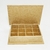 Caixa de MDF 22 x 15,5 x 6,5 cm - com Borda E Dobradiças Com 12 Divisões - comprar online