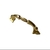 Puxador de Metal Saphire Dourado Banhado em Zamak 6,5 cm na internet