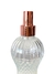 Frasco Cinturinha Transparente 250ml - Tampa Spray Luxo Rose gold na internet