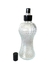 Frasco Cinturinha Transparente 250ml - Tampa Spray Luxo Preta - comprar online