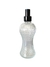 Frasco Cinturinha Transparente 250ml - Tampa Spray Luxo Preta