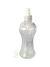 Frasco Cinturinha Transparente 250ml - Tampa Spray Luxo Branca - comprar online