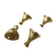 Kit Pezinhos Em Metal Dourado Grande Modelo Egípcio - 4 peças na internet