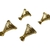Kit Pezinhos Em Metal Dourado Grande Modelo Egípcio - 4 peças