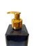 Frasco de vidro Azul marinho degradê 250 ml - Pump Sabonete dourada cromada - comprar online
