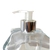 Frasco de vidro Estrela 300ml Tampa Prata com Branco Pump Luxo para Sabonetes e cremes - comprar online