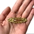 Puxador de Metal Dourado Banhado em Zamak 5,5 cm - comprar online