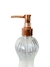 Frasco Cinturinha Transparente 250ml - Pump Sabonete Luxo Rose gold - comprar online