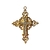 Crucifixo Pingente dourado com Strass para terços e lembranças