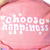 Bolsa Mochila Feminina Escolar Choose Happiness (MF23175)