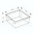 Caixa de Acetato Transparente 15x15x04 cm - 20 unidades