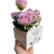 Casinha em pinus decorativa vaso para colocar flores ou objetos diversos - 15 x 10 x 12 cm - comprar online