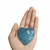 Pingente Coração De Resina Com Furo Passante 6cm. - Azul - comprar online