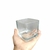 Vaso De Vidro Transparente Quadrado - 08x08x08 cm. - comprar online