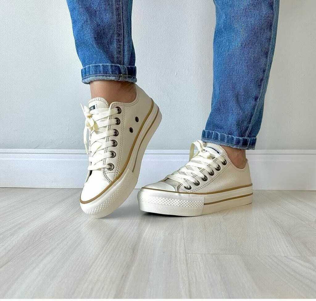 ALL STAR AREIA PLATAFORMA COURO Comprar em Sam Shoes
