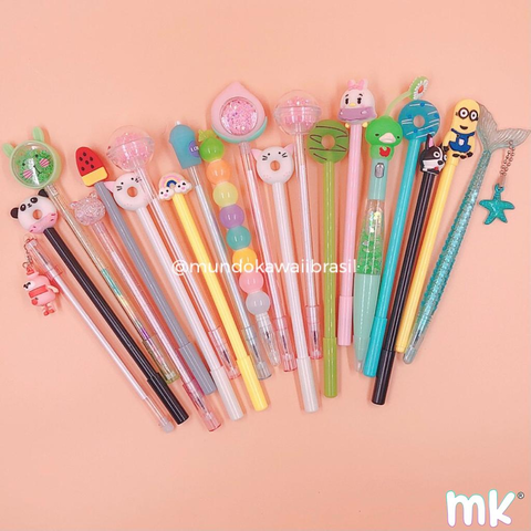 Caneta menina fofa - Comprar em Papelaria Mundo Kawaii