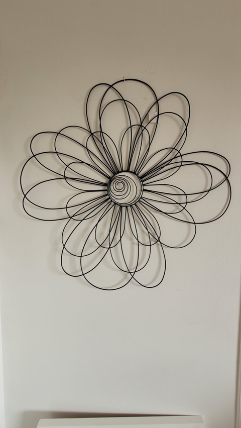 Adorno de pared Metal Flower