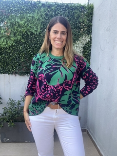 Sweater Palma y Leopardo - tienda online