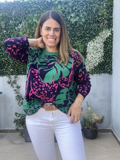 Sweater Palma y Leopardo en internet