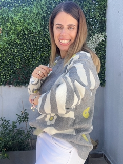 Sweater Flores y Leopardo - comprar online