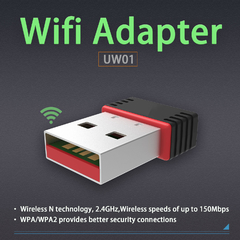 Imagen de Adaptador Wifi Usb 150Mbps Wireless N Nano Mini LB-Link 2.4Ghz