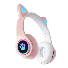 Auriculares Cats Orejas Bluetooth Vincha Gato Luz Colores Inalambricos Kawaii en internet