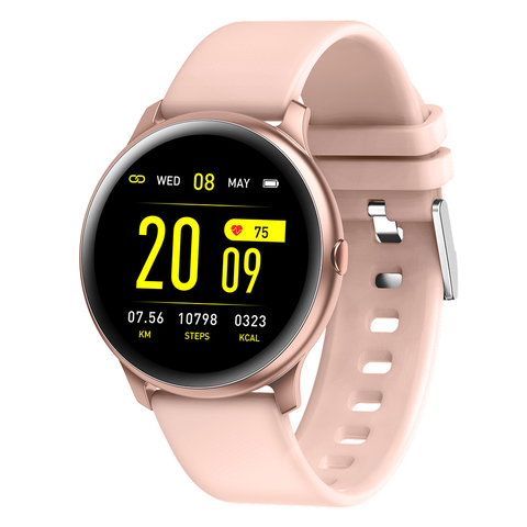 KW19 Reloj Inteligente Deportivo Android Iphone SMARTWATCH Rosa
