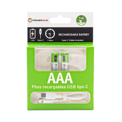 Pila AA y AAA 1.5V litio Recargable con Cable tipo C en internet