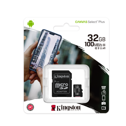 Memoria Kingston Micro Sd 32 Gb Con Adaptador Clase 10 PARA CELULAR TABLET PC PARLANTE CELULAR ANDROID