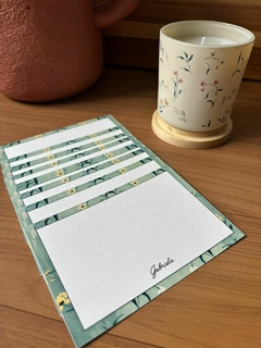 Kit Vela + Cartão de Agradecimento - Jardineira