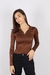 Top Zipper Chocolate - comprar online